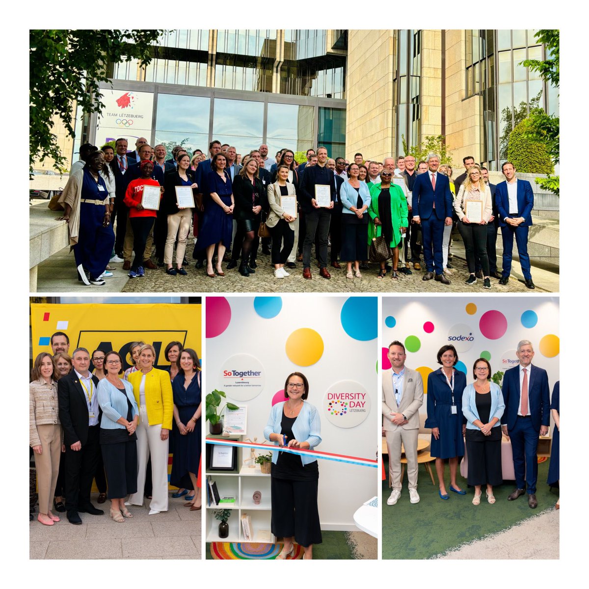 #Diversity is a strength! Diversity is our strength‼️ #DiversityDay2024 also marks the 10th anniversary of the Diversity Charter 🇱🇺 with many new signatories tonight. Thank you @BIL_LUX for hosting. I also had great exchanges at Sodexo & ACL about inclusion & best practices. 👍🏼👍🏼