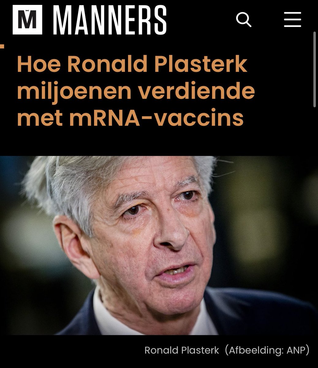 Weten de wappies al dat Ronald Plasterk miljoenen verdiende aan mRNA met zijn bedrijf Frame Cancer Therapeutics, een bedrijf dat zich toelegt op de ontwikkeling van een mRNA-vaccin? 

De shitshow keeps on giving. 🤡🍿😂