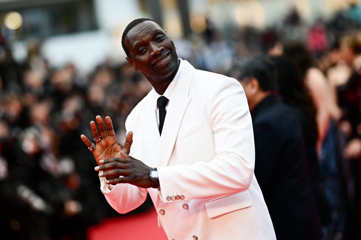 French actor and member of the Jury of the 77th Cannes Film Festival Omar Sy poses on the red carpet 📸 Getty