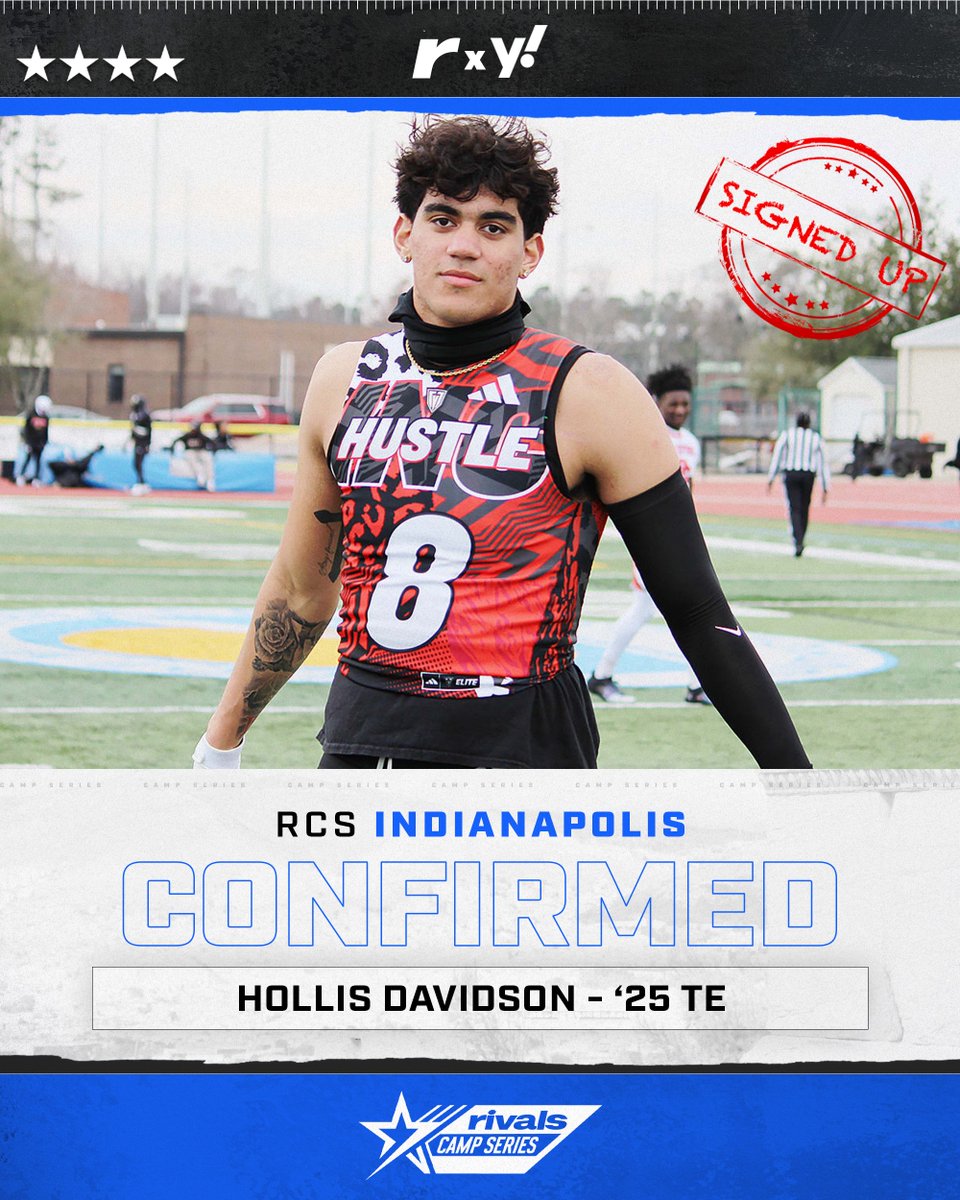 🚨CONFIRMED✍️ 4🌟 Hollis Davidson is signed up and ready for May 19th 🔥💪 @GregSmithRivals | @MarshallRivals | @adamgorney | @WilsonFootball | @TeamVKTRY | @ncsa | @Hollis2007
