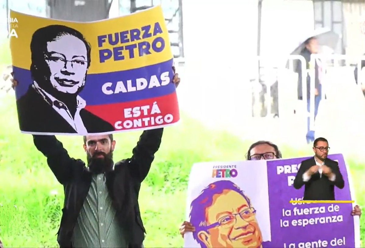 Fuerza Petro. Colombia está contigo. @petrogustavo