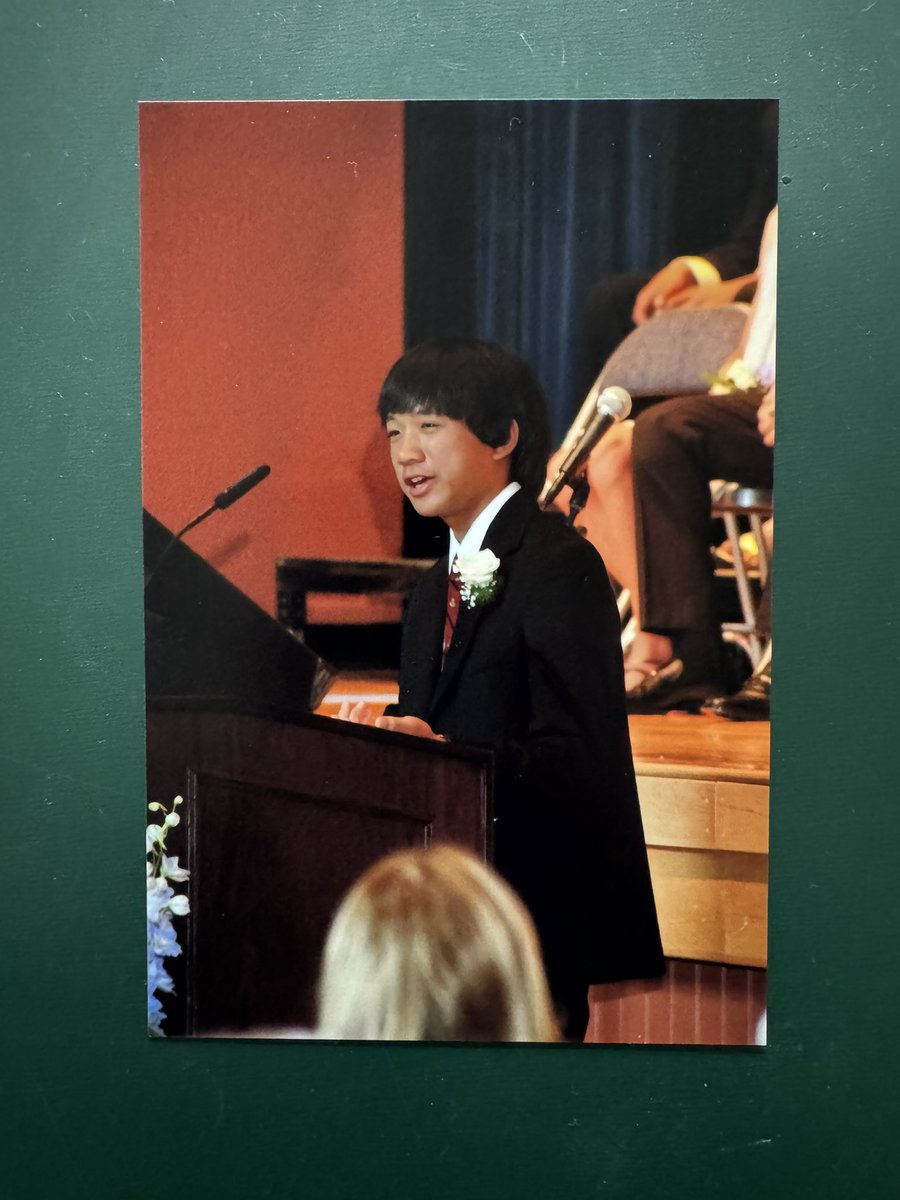 JohnPAvendano1's tweet image. Truly an honor to speak at @RWJMS Convocation as Class of ‘24 President. Though I’m not graduating this year (finishing up a research year!), the time we shared was so special. Congrats docs- the world’s yours! Swipe for pics of me running my mouth behind podiums over the years!