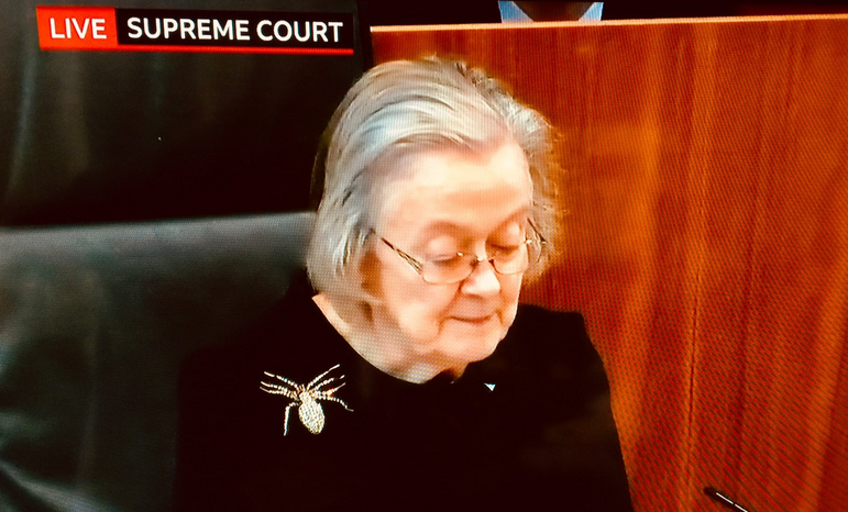 On a side note, the brooch was a nod to Lady Hale and girly swots everywhere #TheUnionOfStrongWomen