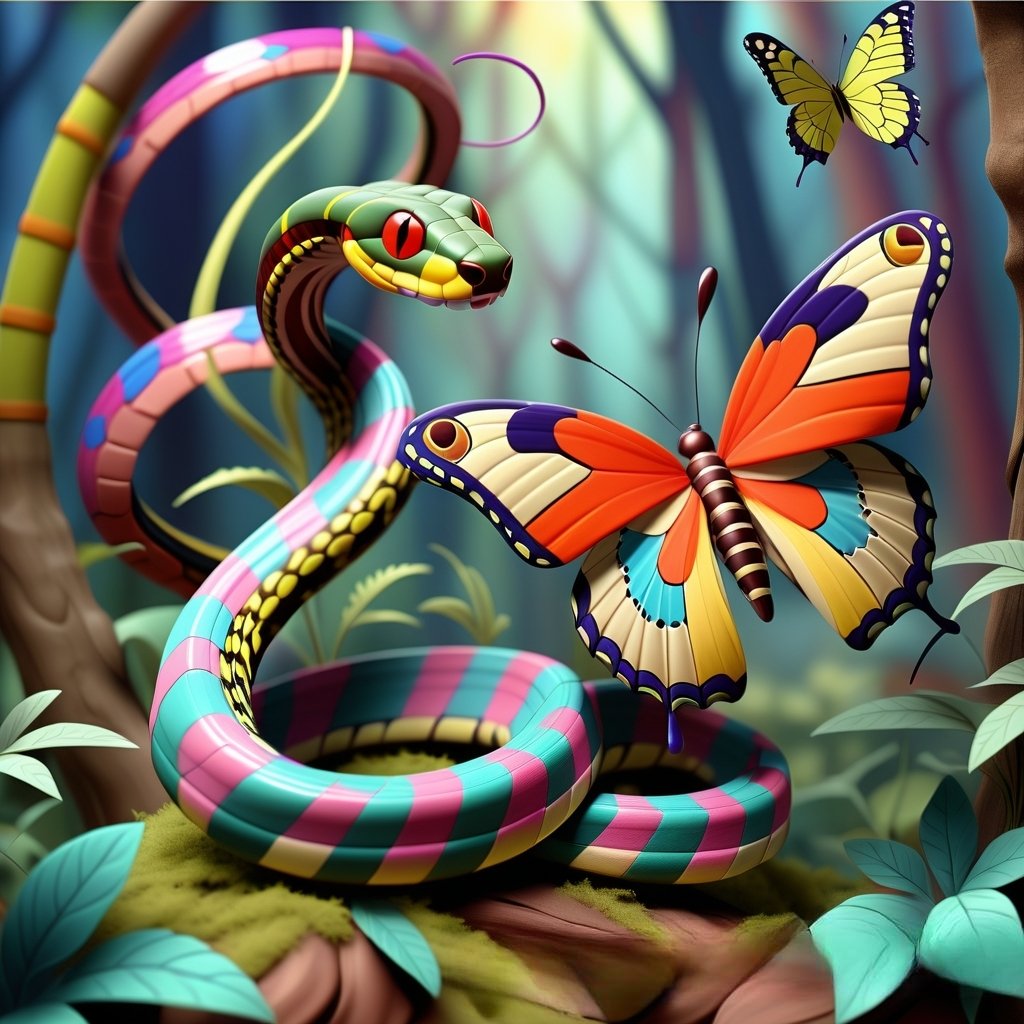 💝Hi My fam 💝 ♻️ Collaboration with♻️ 🎨 @powerartnf_22197 and🎨 @Sneketoshi The conversation between the snake and the butterfly 💰 5 $XTZ👍 5/6 Editions👍 #sneketoshi #NFT_SHILL #NFTSHILL  #snake #butterfly #collab  #collaboration  #powerart  objkt.com/tokens/KT1F7Bo…