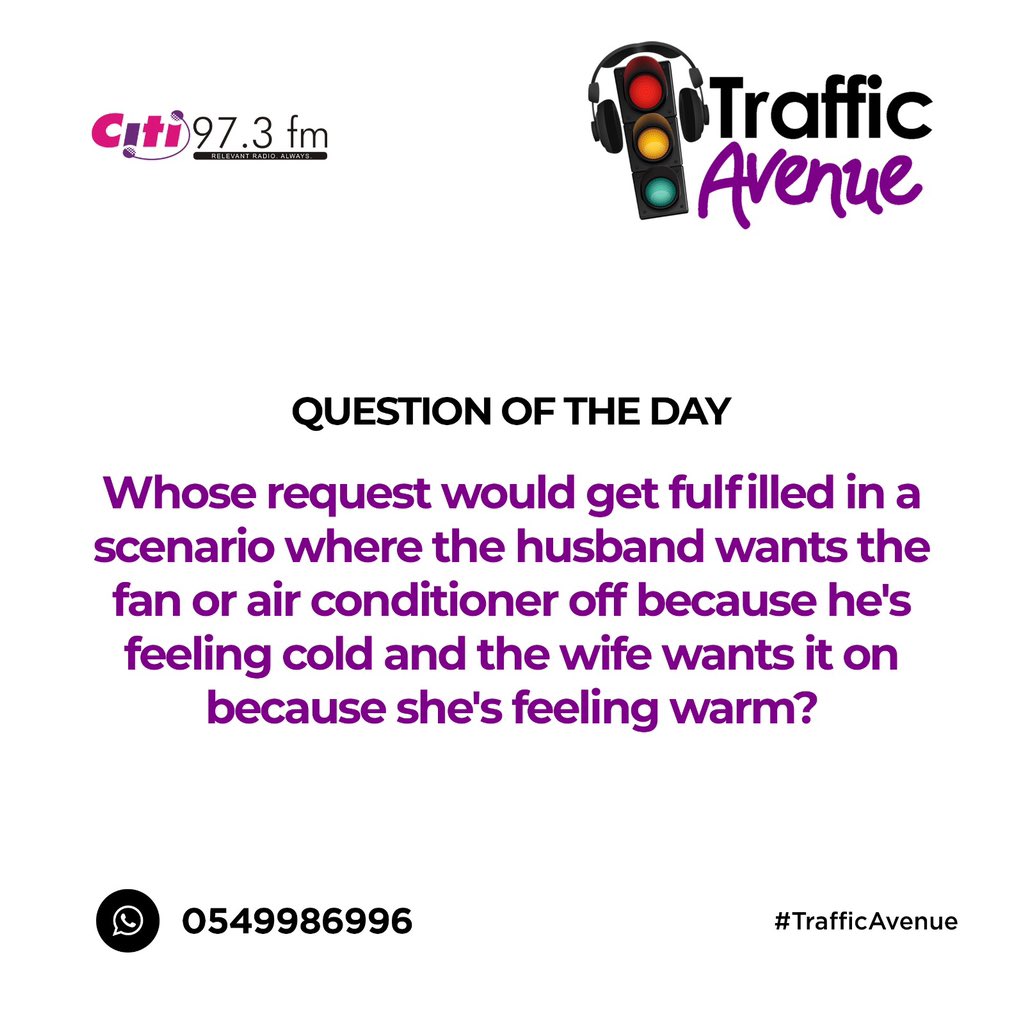 What marriage phase are you in? This is one Traffic Avenue listener's reply to our 'husband vs wife' scenario on today's show with @iamdjmingle, @hellolourdes_ and @pk_koomsonn. #TrafficAvenue 😂😂😂