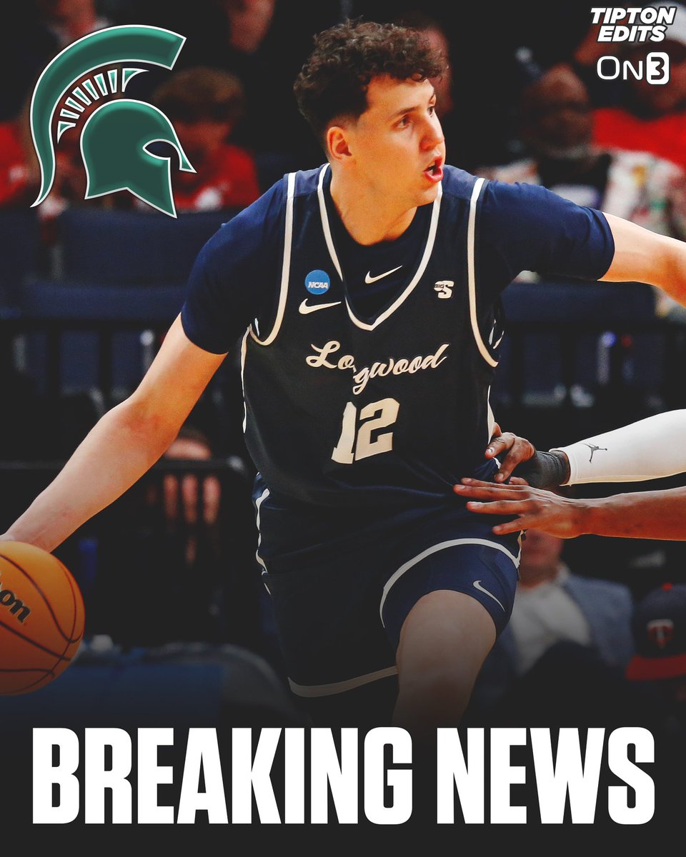 NEWS: Longwood transfer Szymon Zapala, a 7-foot center, has committed to Michigan State, he tells @On3sports. The native of Poland averaged 9.8 points and 5.6 rebounds in only 16.7 minutes per game this season. on3.com/college/michig…