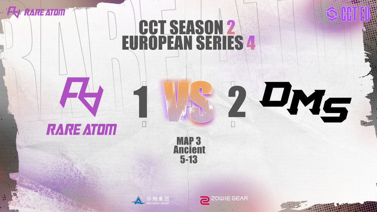 CCT Season 2 European Series 4 Map 3：Ancient RARE ATOM 5:13 DMS Result：1:2 #RA #CS2