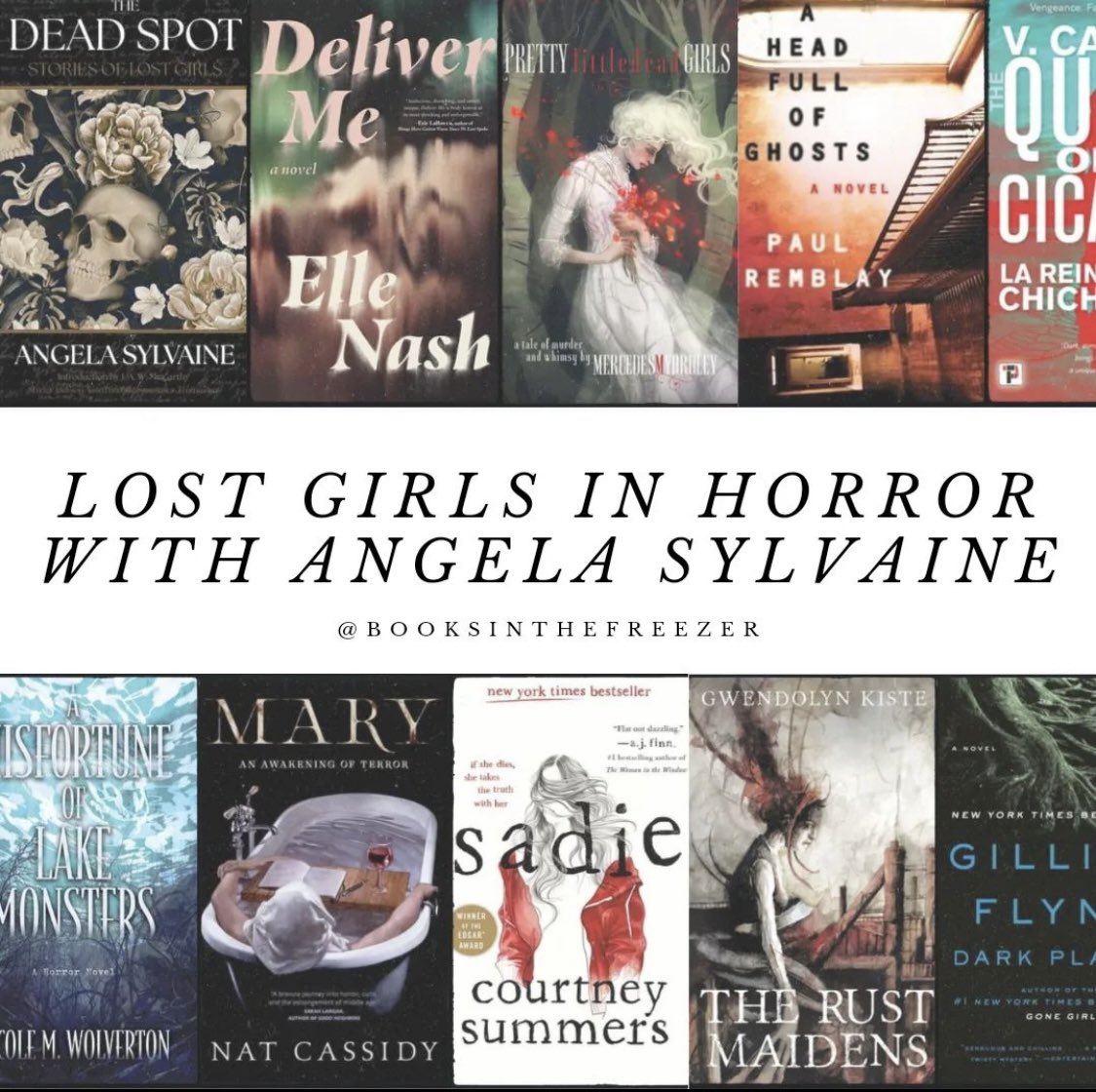 Did I get to go on one of my favorite podcasts, @booksinthefreezer, and talk about horror books and movies or am I dreaming?!? 😃 Nope, it was real! Go check it out and hear all our lost girl related book and movies recs (here’s a lil teaser pic)⬇️