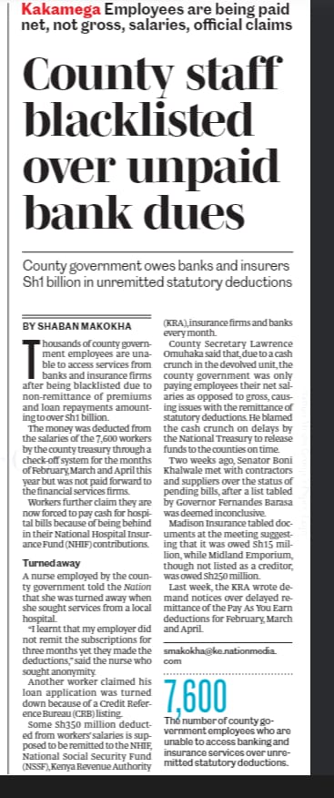 Kakamega is bleeding..