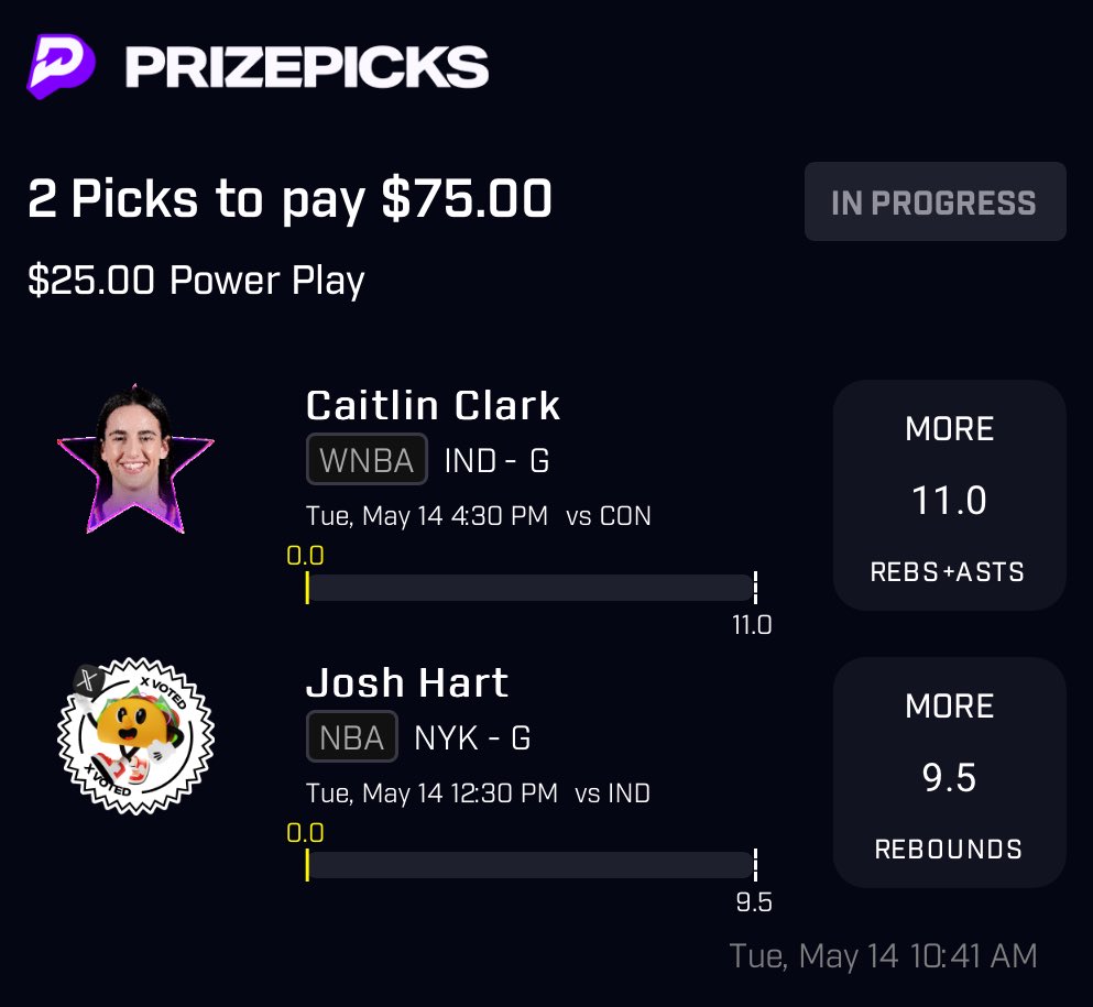 JOSH HART TACO 🌮 WNBA is back! lock this in 🔒 Copy my PrizePicks lineup using this link: prizepicks.onelink.me/gCQS/shareEntr… #PrizePicks #NBA