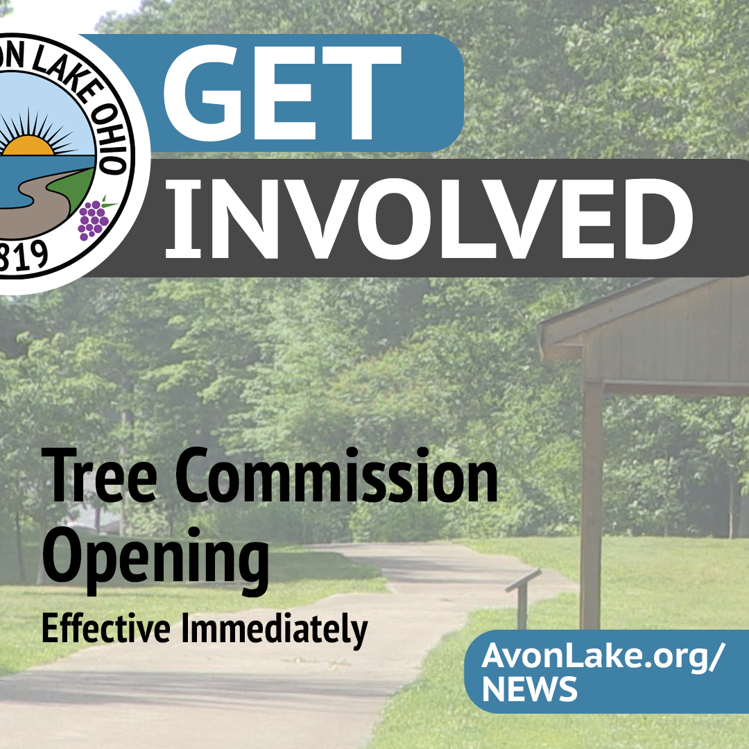 Are you interested in the sustainable management of the City of Avon Lake's trees? Do you want to help Avon Lake maintain its Tree City USA recognition?

Then volunteering for the Avon Lake Tree Commission may be for you!

#AvonLake  #treecommission #GetInvolved