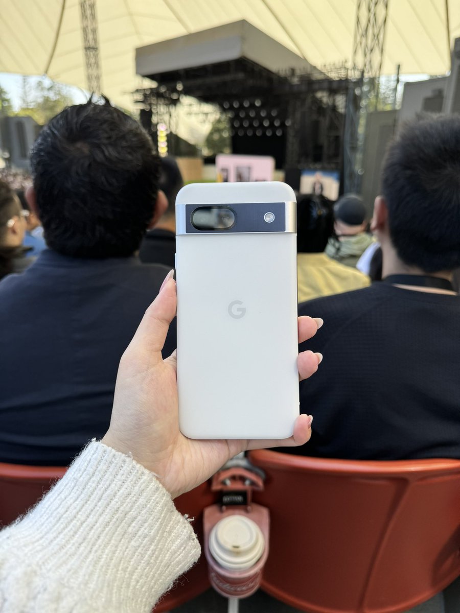 brought our pixel 8a back to papa #googleio