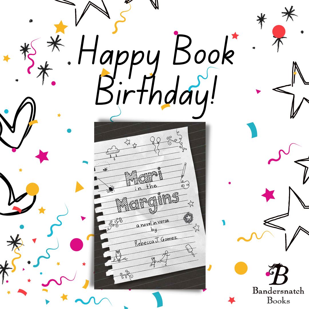 It's my book birthday! 
#MariInTheMargins #BookBirthday #MiddleGrade #NovelinVerse