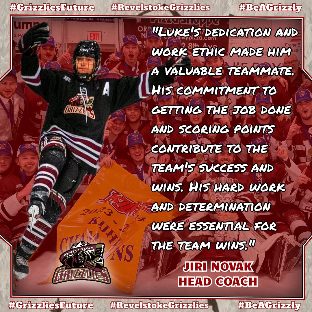 Luke’s Determination: A Blueprint for Success in Revelstoke

Thank you for everything and good luck at the Drury University Luke Aston.

#RevelstokeGrizzlies #BeAGrizzly #KIJHL #ThankYou20s