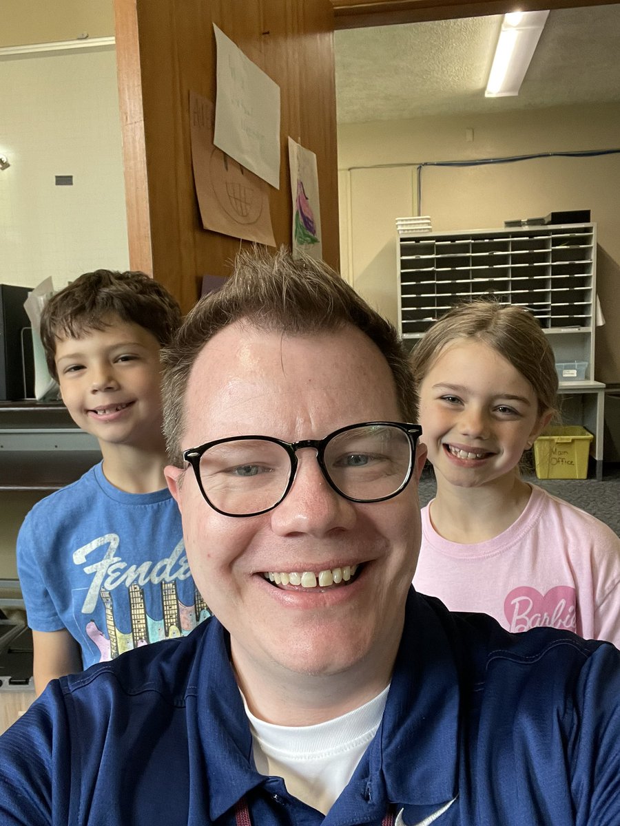 Lunch with Alex and Charlotte! #ProudPrincipal #PBIS @SMFSchools