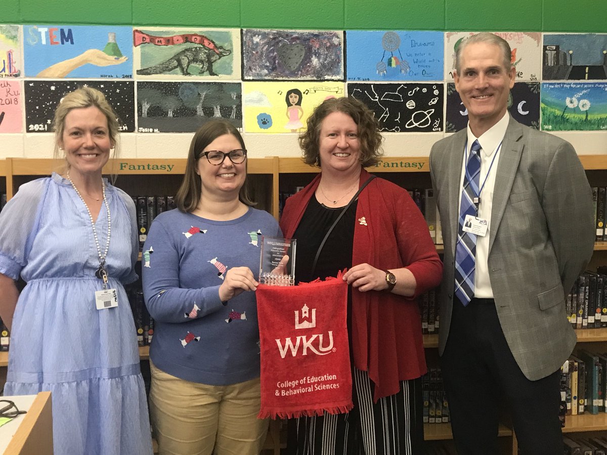 Congratulations to Renee Hale,  ⁦<a href="/DrakesCreekMS/">Drakes Creek Middle</a>⁩, the winner of the 2024 Innovation Distinguished Educator Awards. ⁦@wkucebs WKUSTE⁩