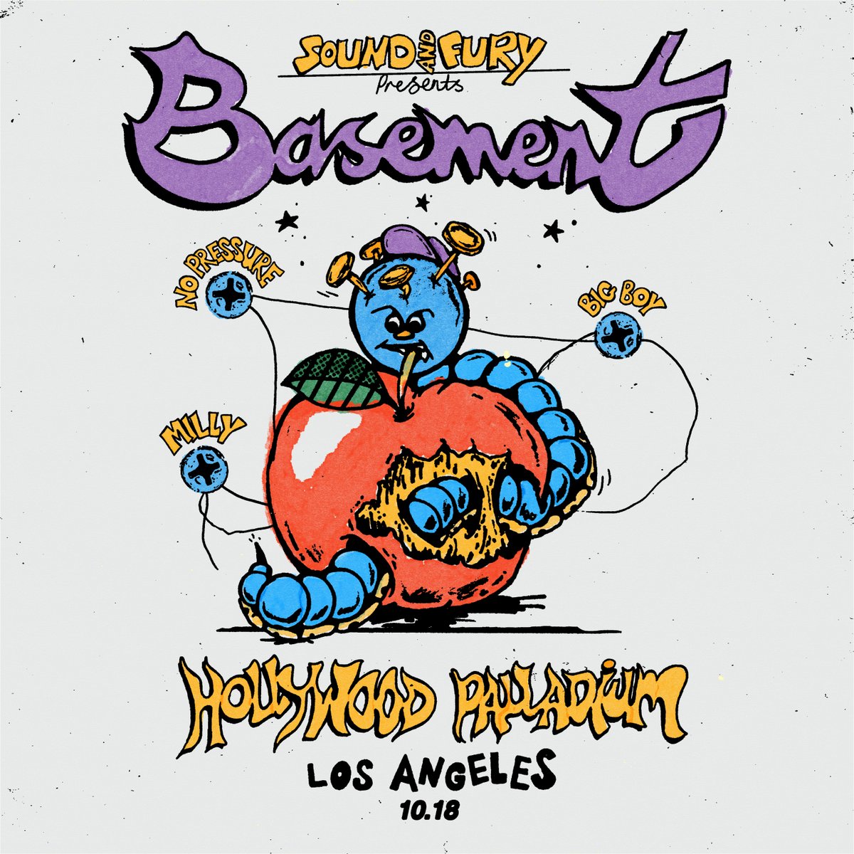 We're excited to announce that our friends in Basement will be taking to the stage at @thepalladium with No Pressure, Big Boy, and Milly on Oct. 18th! Tickets on sale Friday. tix: allages.com