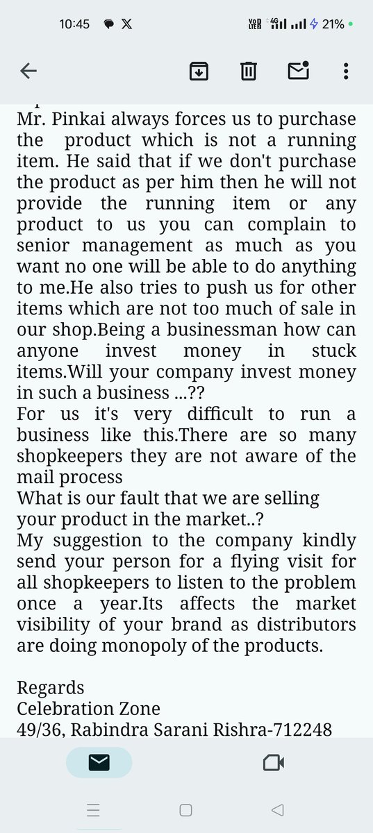 CelebrationZon3's tweet photo. @DairyMilkIn @CadburyUK @MDLZ @cadburysilk 
#dairymilk #teammdlz

It's been 3 days since I sent you the mail to senior management but no response from the company's end.Big brand but response is very very pathetic and uncultured. https://t.co/ehTrvFqCJk