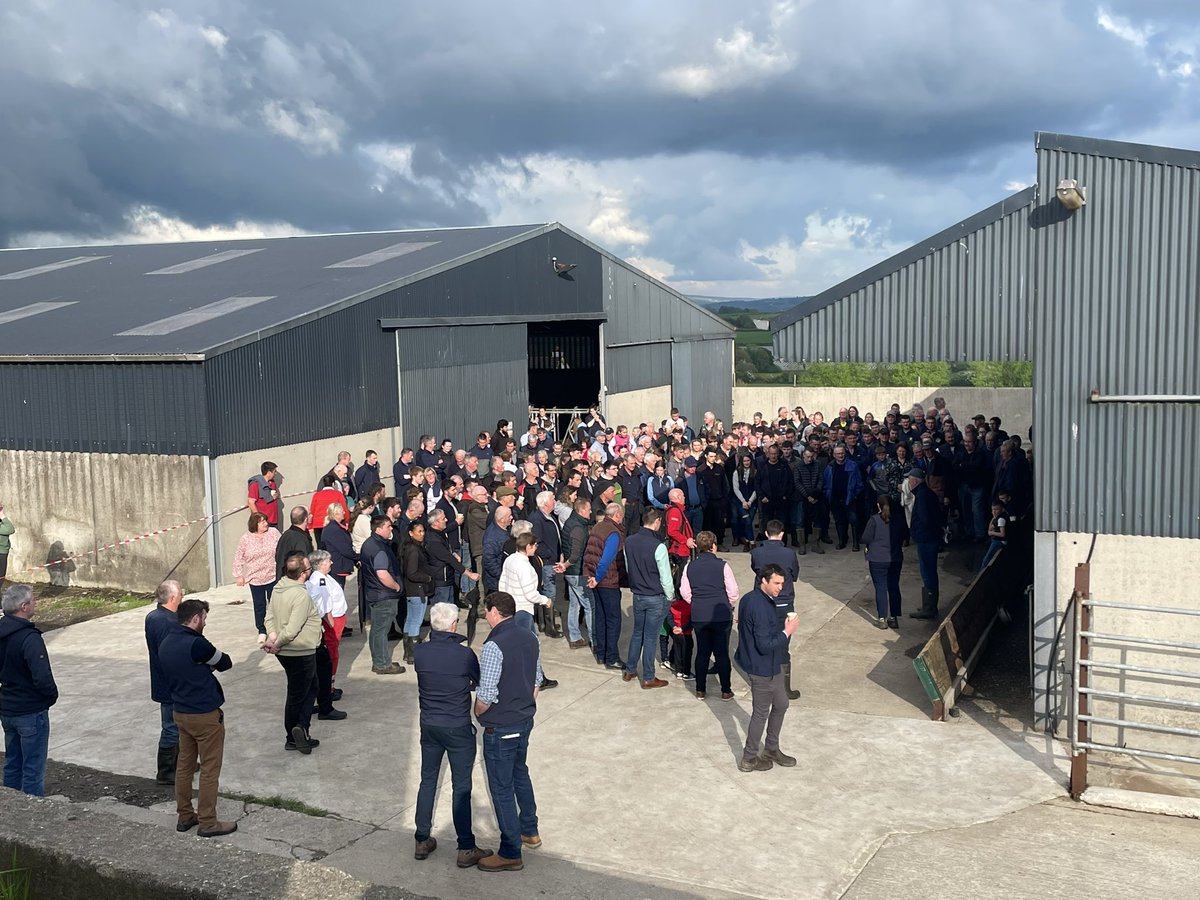 Great turn out @IrishGrassland sheep walk in sunny Donegal