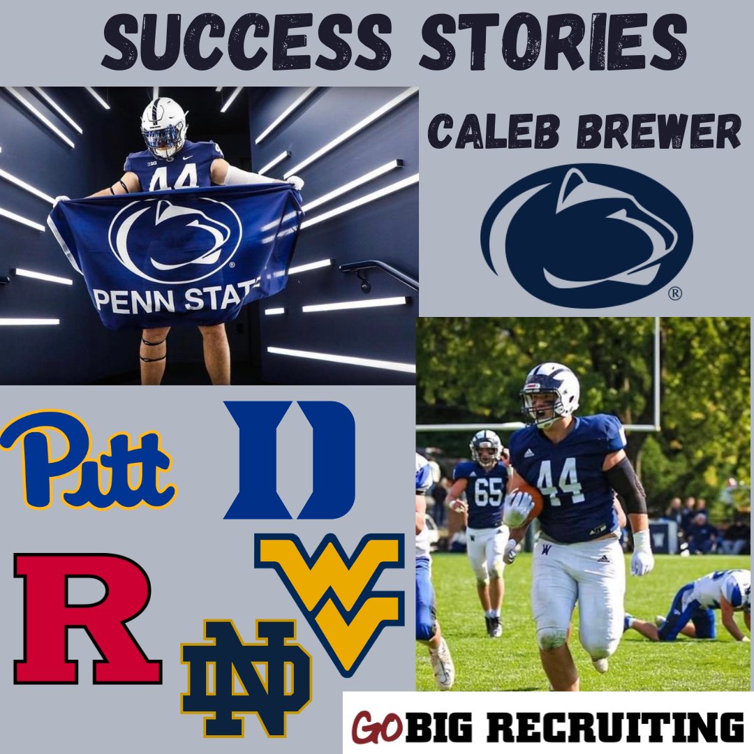 This week's success story is Penn State commit @Caleb_Brewer44