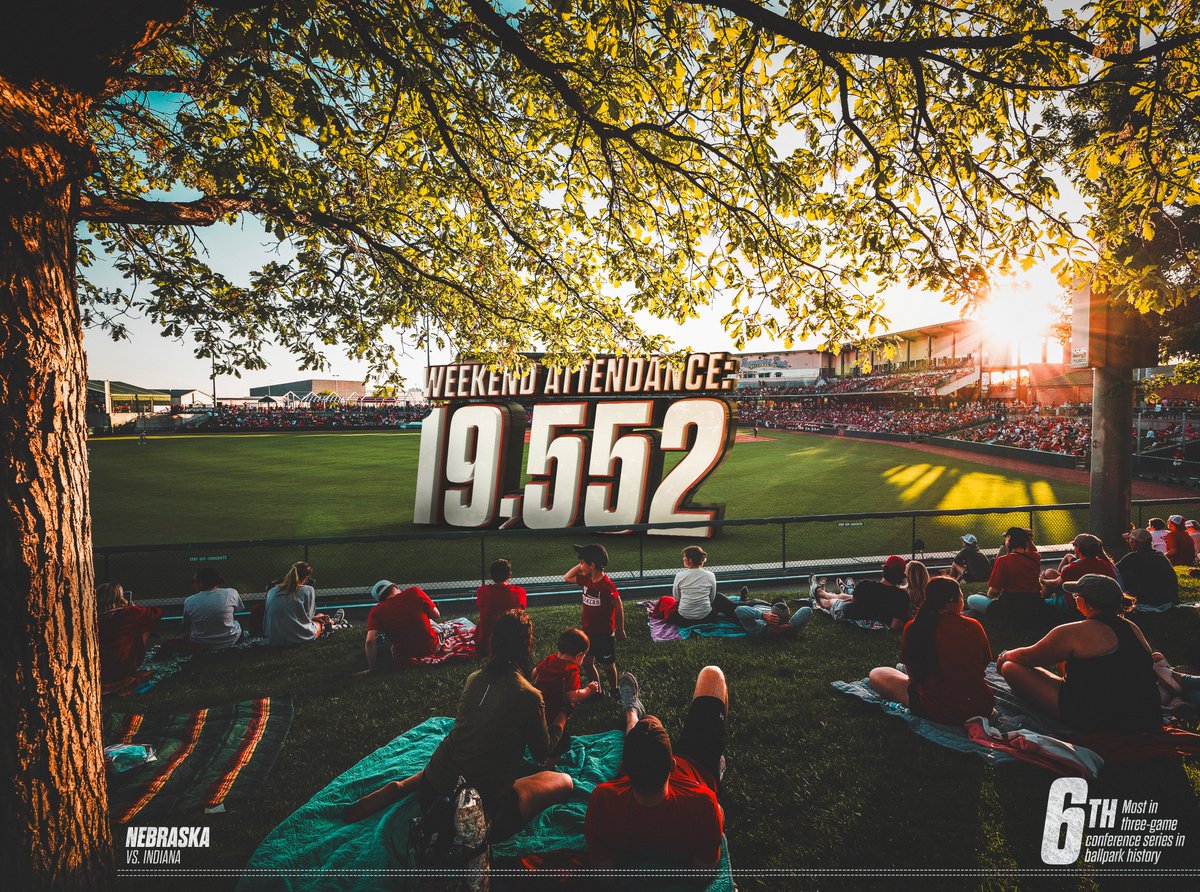 HuskerBaseball's tweet photo. 1️⃣9️⃣,5️⃣5️⃣2️⃣

Palpable buzz at Haymarket Park all weekend long. 👏 https://t.co/fK97F264NV