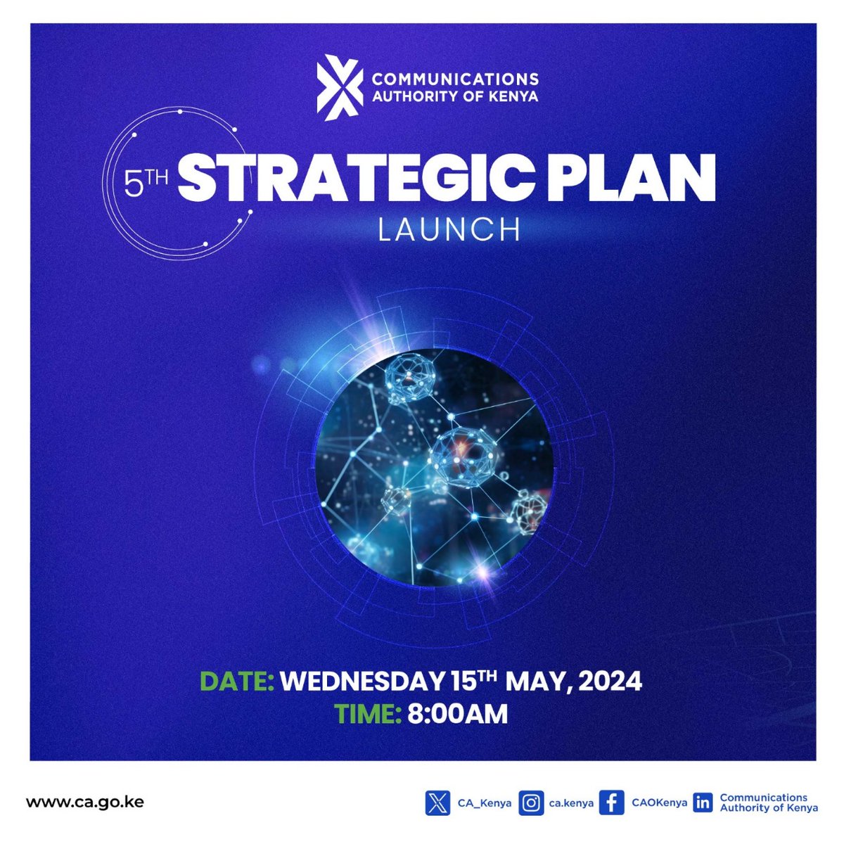 Coming Up: Launch of CA's 5th Strategic Plan 2022-2027. #DigitalAccess4All