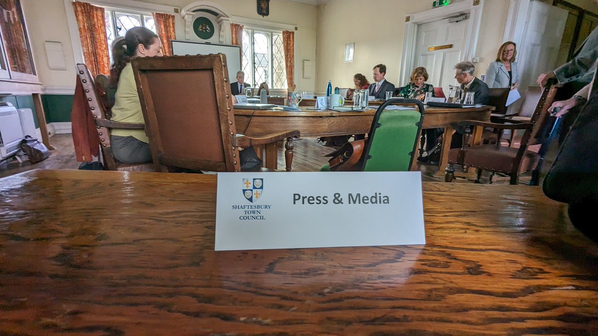 First meeting of the new Council and I appear to be upgraded to press AND media. Digital first?