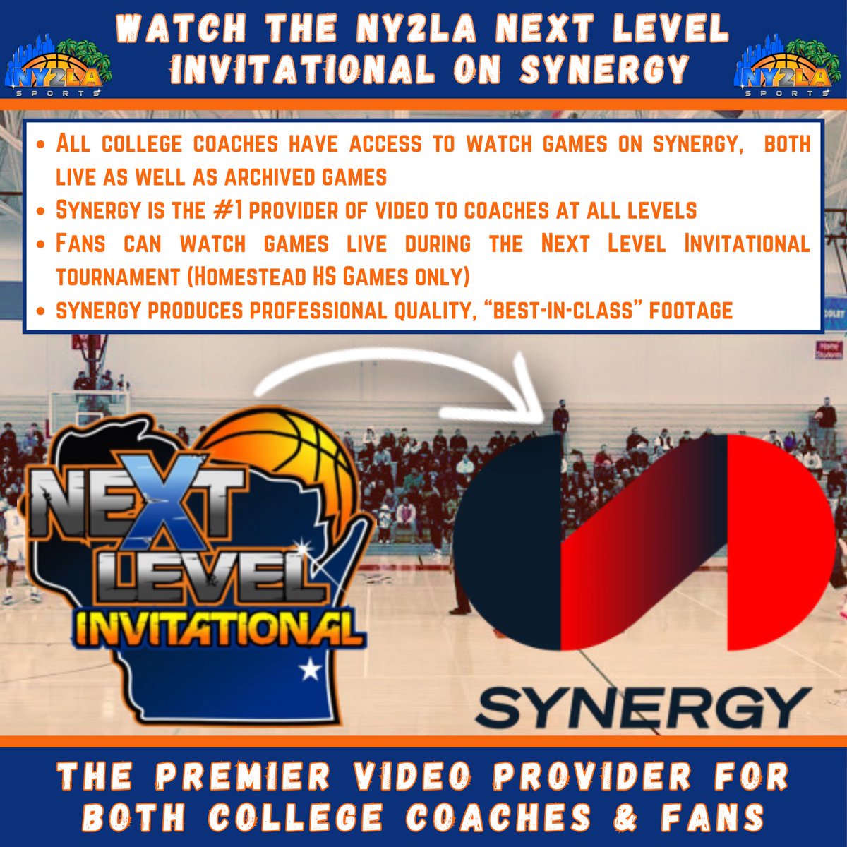 Can't make it to the Next Level Invitational this weekend? Watch online via @SynergySST 💻📺 Friday: boxcast.tv/channel/br2qtx… Saturday: boxcast.tv/channel/dcslts… Sunday: boxcast.tv/channel/m5xt7f…