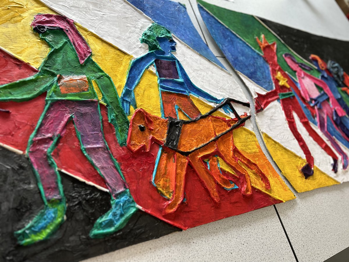 I've spent an exciting couple of days at Polden Bower Special School in Somerset helping the students to create this Disability Pride banner. 🤩 They understand how important both perseverance and teamwork are. 👍 darrellwakelam.com