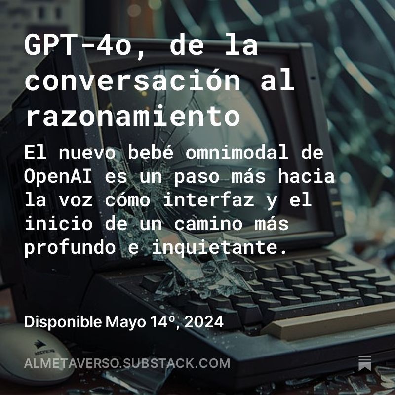 _m_rg_nt_'s tweet image. Análisis inicial sobre #GPT-4o.

Ya disponible.
