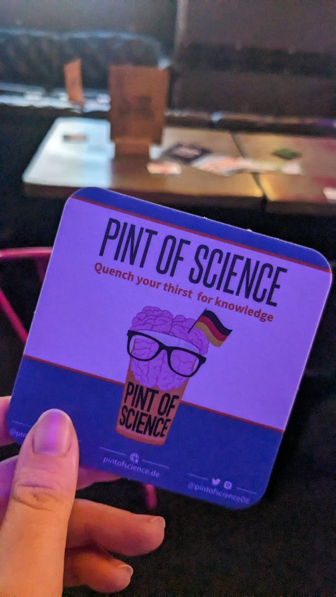 Amazing <a href="/pintofscienceDE/">Pint of Science Germany e.V.</a> in Cologne🍻 Mitochondria were the real stars. Huge thanks to the awesome organizers, audience, and <a href="/MauroCorradoBio/">Mauro Corrado</a> Lab and friends, couldn't have done it without u!  <a href="/SGjurgji/">Sara Gjurgji</a> IrmaMalkon <a href="/Elis_Scarpa/">Alice Scarpa</a> <a href="/moschandrea/">Chrysanthi Moschandrea</a> <a href="/F_Solagna/">Francesca Solagna</a> <a href="/RobertaColapie/">Roberta Colapietro</a> <a href="/neto_flames/">Ernesto Llamas</a>