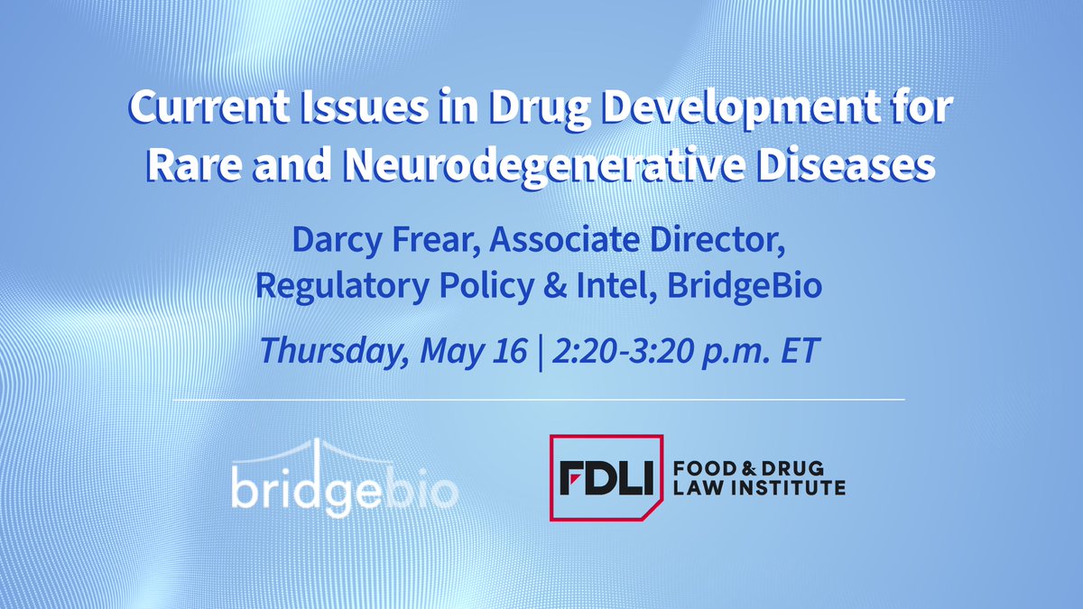 At the 2024 @foodanddruglaw Conference, Darcy Frear, Ph.D., our associate director of regulatory policy & intel will be speaking about best practices to proactively engage with regulators to best meet the needs of patients with rare & neurodegenerative diseases.