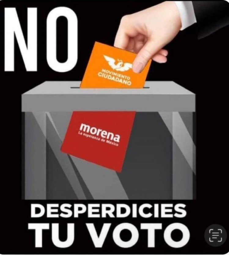 Ciudadanos afines a Movimiento Ciudadano SEAN REALISTAS MC no ganara y solo le sirve a Morena.
VOTEMOS por @XochitlGalvez y nuestros candidatos de #FuerzaYCorazónPorMéxico