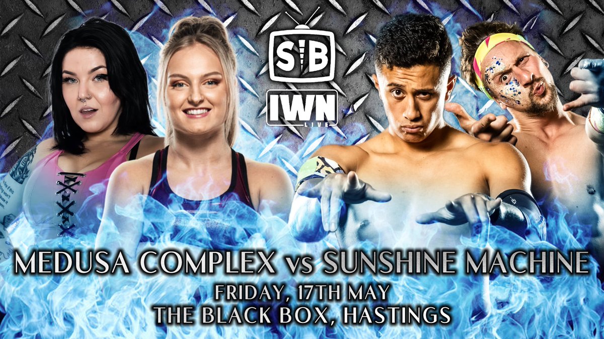 We've been working super hard behind the scenes to make this match still happen despite the cancellation of the IWN show hosting it. We can confirm this match WILL still happen in a new location! Keep an eye on youtube.com/@spinebusterm (especially around 7.30pm on Friday 17th!)