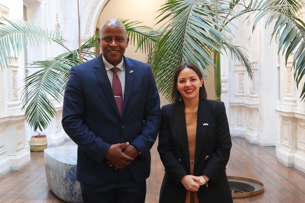 La ministra @_caroarredondo, se reunió con el embajador de Sudáfrica en Chile, George Monyemangene para abordar las distintas instancias donde nuestro ministerio y la nación sudafricana puedan colaborar en materia de cultura, artes y patrimonio.