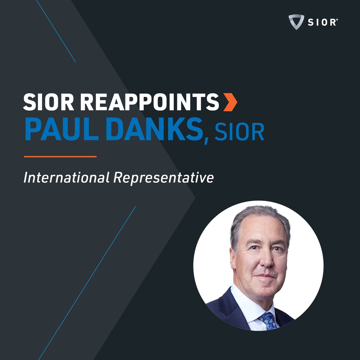 We're excited to announce the reappointment of Paul Danks, SIOR, as International Representative for the #SIOR Board of Directors! Paul has carried the torch for this role spectacularly, so we know this position will continue to be in great hands. Congratulations!