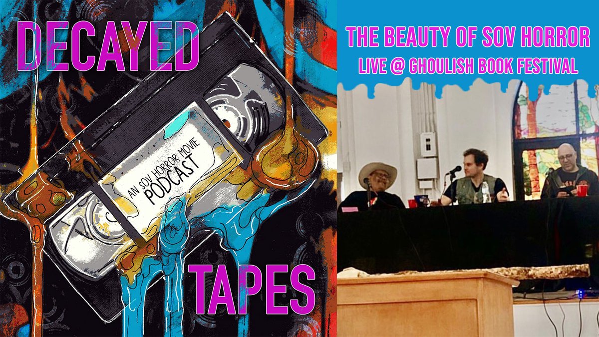 Tune in to this LIVE episode of Decayed Tapes! We discussed the under-appreciated world of shot-on-video horror sleaze created by low-budget filmmakers & sometimes genuine psychopaths. Featuring: @miguelmyersatx @every1question @DanielDKraus @fuckmaxbooth ghoulish.rip/the-beauty-of-…