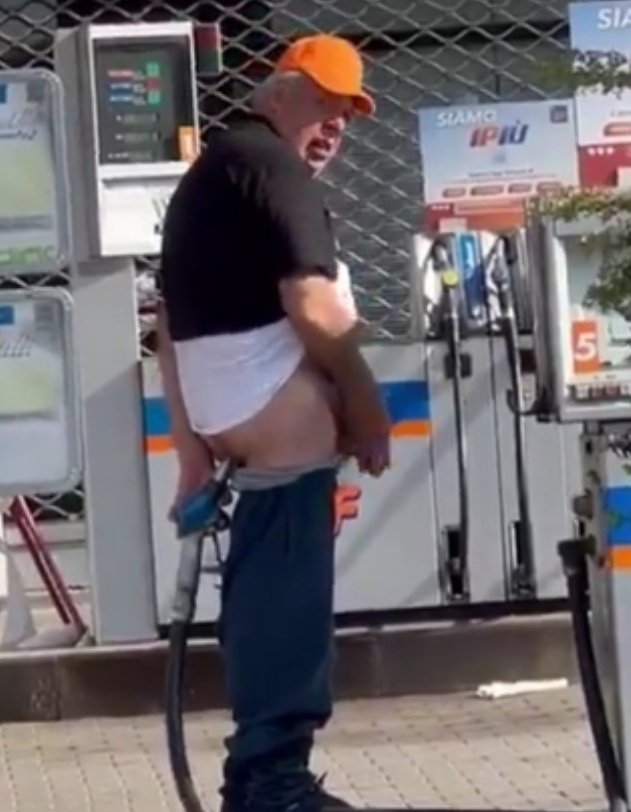 The worst part is that he didn't even clean the pump before he hung it back up. Imagine you're the next person to jam that pump up your ass? Disgusting.