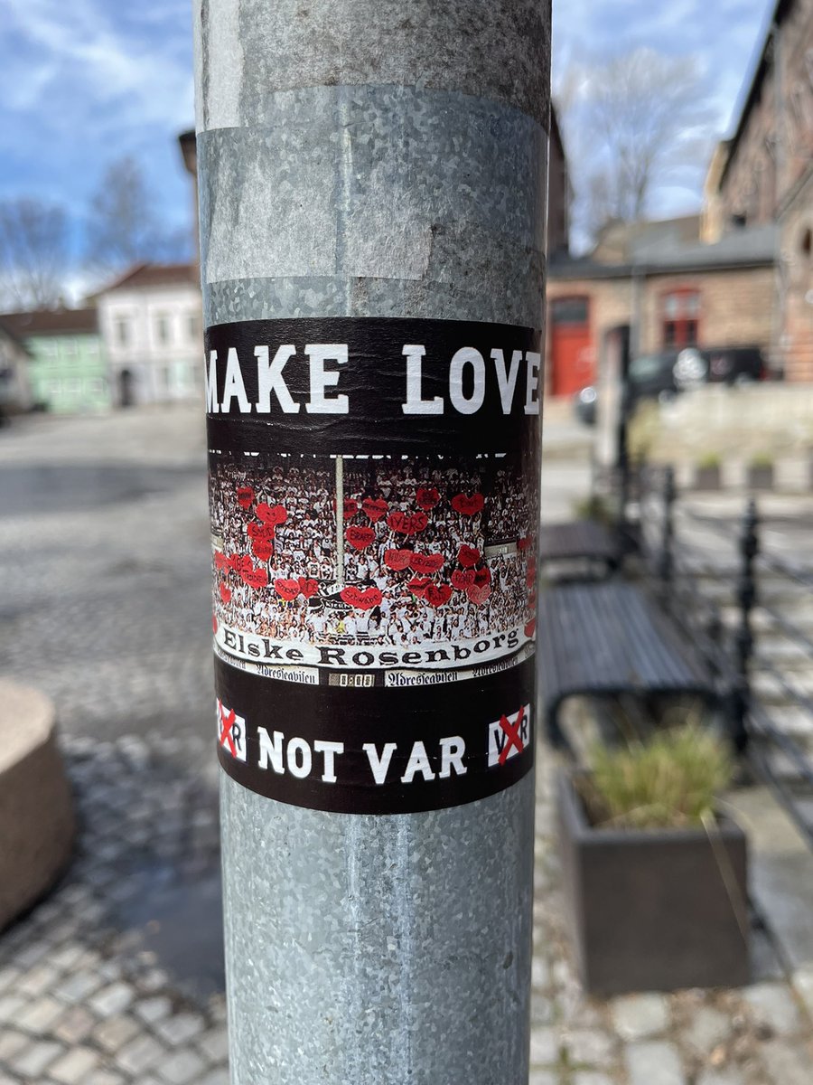 Rosenborg BK🇳🇴 Make love, not VAR 📺❌ #RBK #rosenborg #ultrasstickers #footballstickers #aufkleber #klibbor #eliteserien #mdmf #amf #vardreper