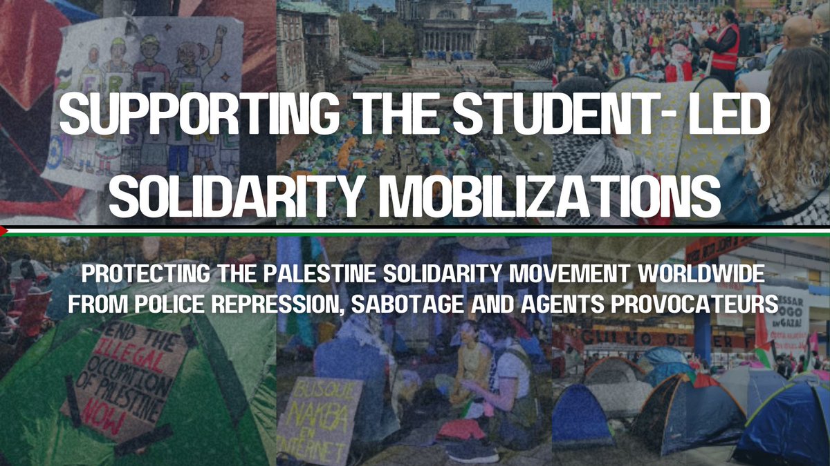 🚨 URGENT ALERT 🚨 loom.ly/0gnOYtc Palestinian coalitions representing the absolute majority of the Palestinian people in Palestine and in exile have published a statement supporting the global student-led solidarity mobilizations demanding boycott and divestment from