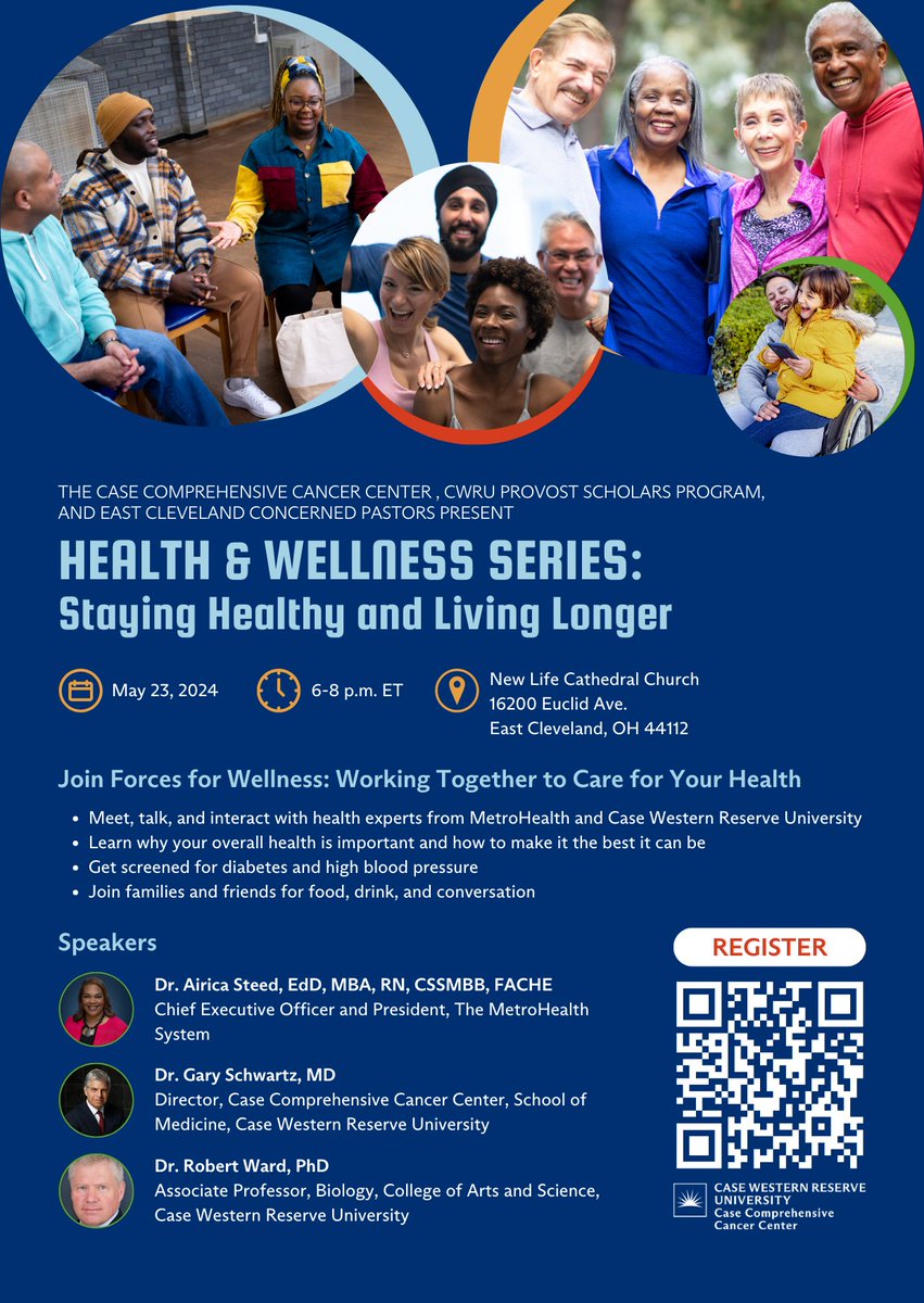 This month's Health & Wellness Series shouldn't be missed! Join us at 6 p.m. on Thursday, May 23, for 'Join Forces for Wellness: Working Together to Care for Your Health' with @AiricaSteed @metrohealthCLE. Register to attend at form.jotform.com/241275294850157.