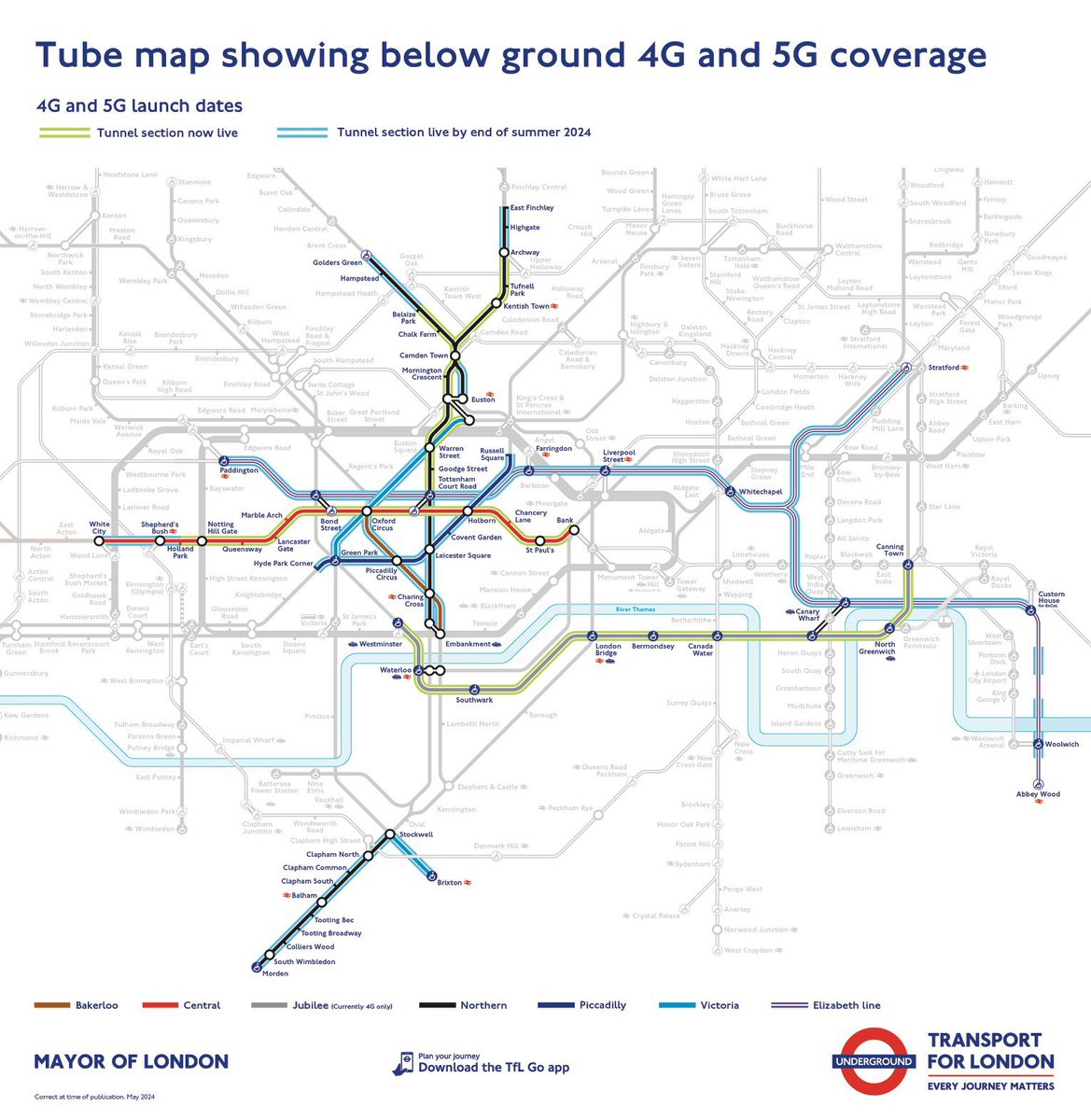 Delighted that the tube in Brixton and Clapham will be getting mobile data connections this summer as TfL continues to improve the transport experience in Lambeth 👏

Thank you @SadiqKhan