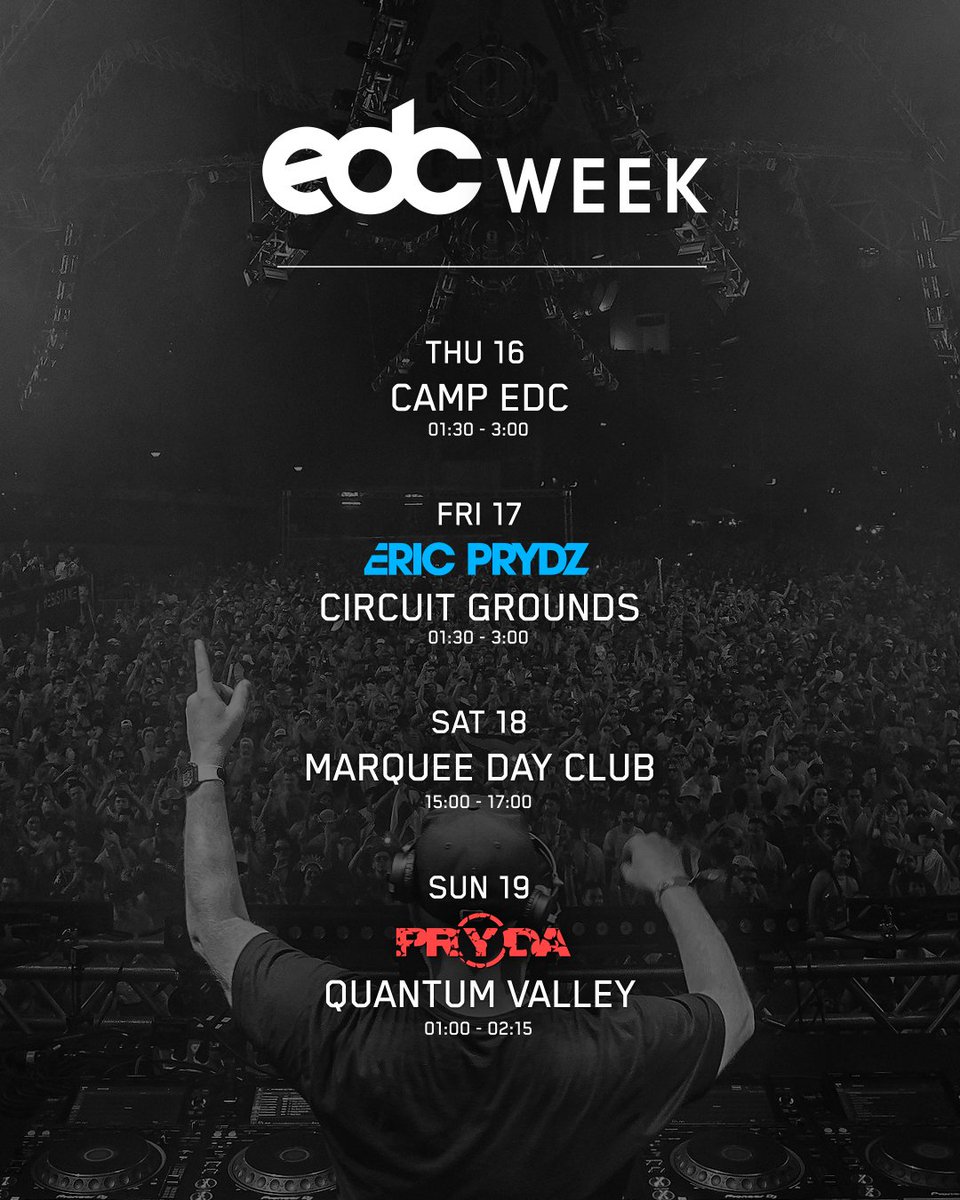 ericprydz's tweet photo. Proper weekend coming up in Vegas!

@EDC_LasVegas @MarqueeLV https://t.co/3uru8jowcK