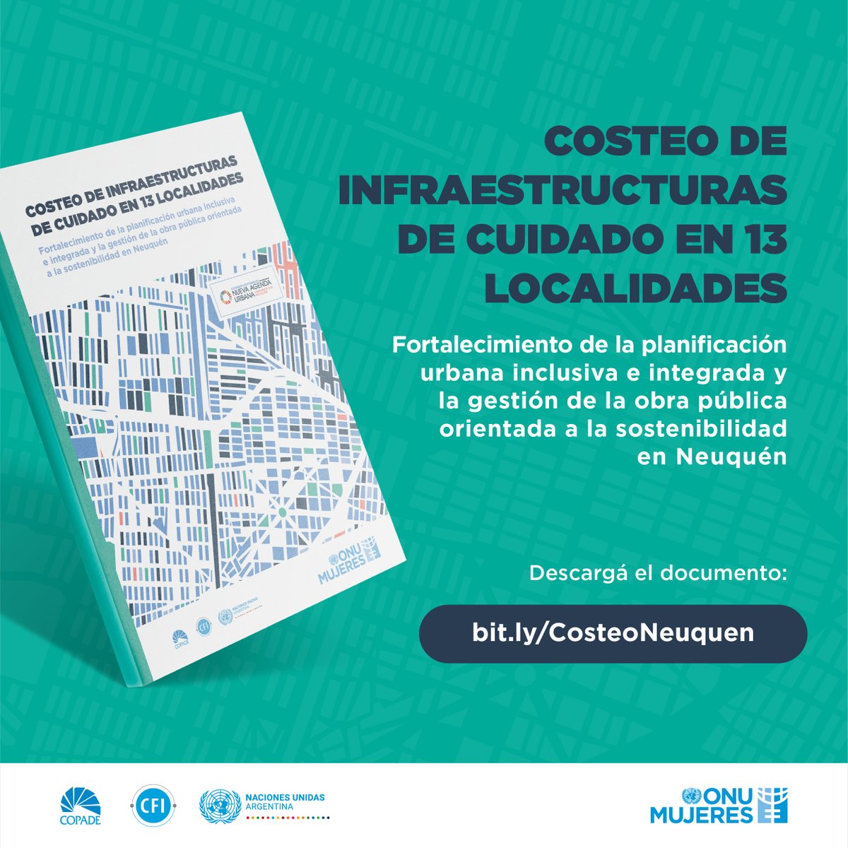 En el marco del proyecto #CiudadesSostenibles, @ONUMujeres apoyó a 13 gobiernos locales y 6 organismos gubernamentales de Neuquén en la creación y promoción de infraestructuras de cuidados con perspectiva de género a nivel local.

🔗 Descarga el informe: bit.ly/CosteoNeuquen