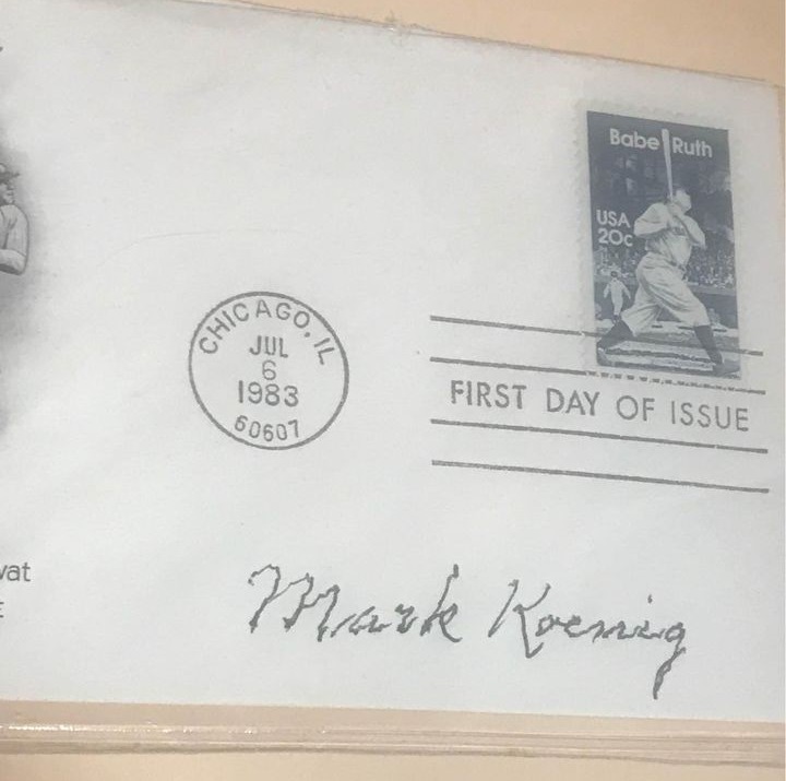 Capture the magic of baseball's golden era with our Babe Ruth 1983 First Day Cover, featuring an original Mark Koenig autograph! ⚾️ #BabeRuth #Baseball #Collectibles #GainesvilleThings gainesvillethings.com/product/babe-r…