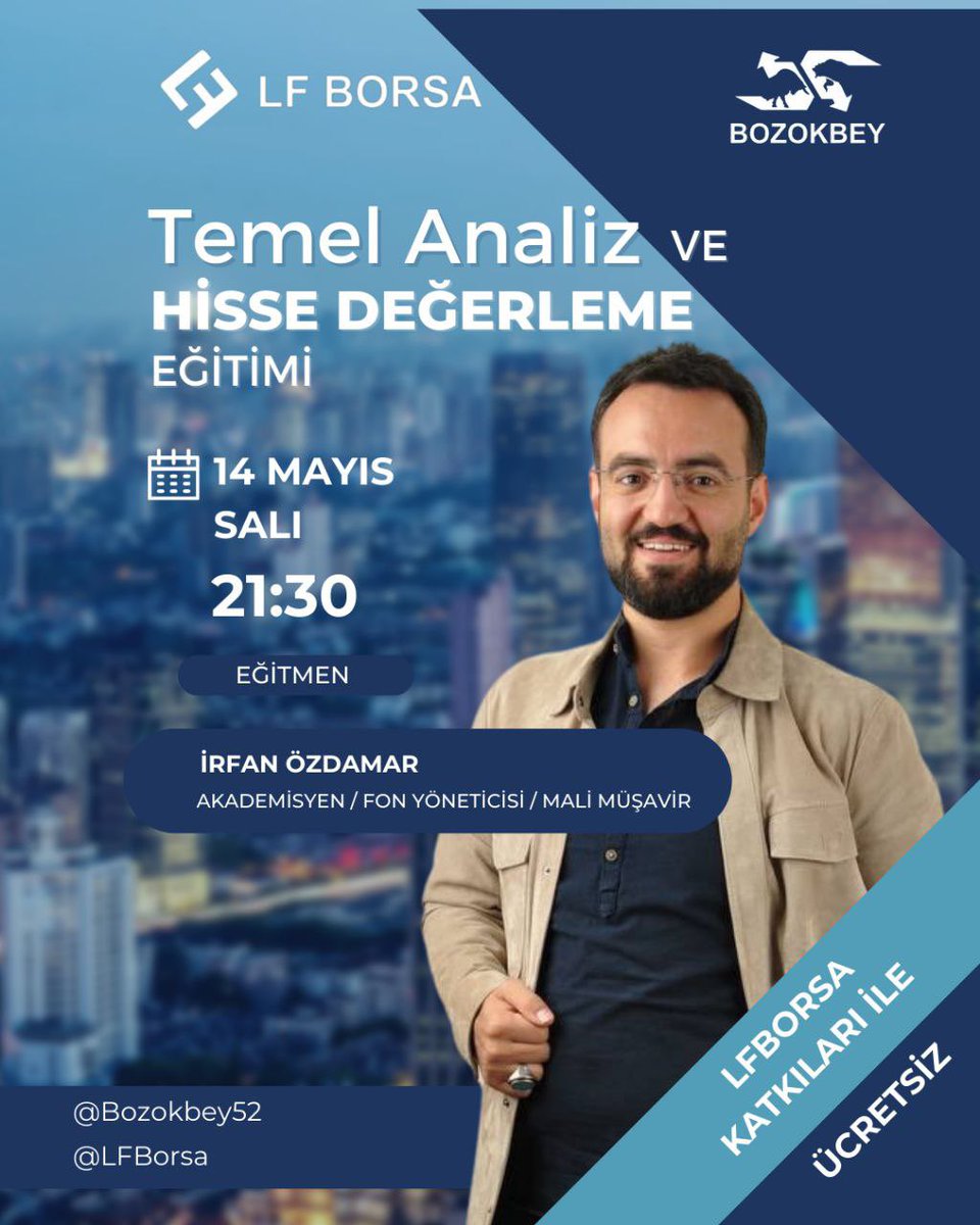 ÜCRETSİZ.!!! Temel Analiz ve Hisse Değerleme Eğitimi için son 30 dakika. 👇 t.me/+wF7o2Q2d76JlO… #bist #borsa #endeks #eğitim