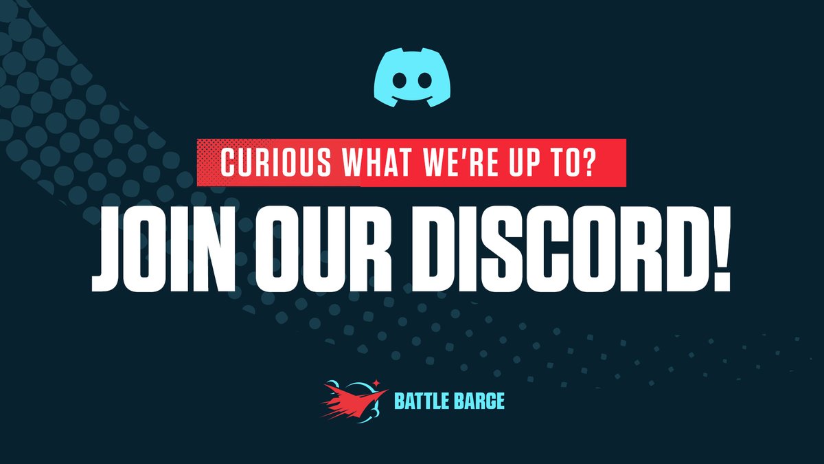 BattleBargeTeam's tweet photo. Curious what we're up to? Join our Discord!​
Be among the first to learn more about what we're working on, chat with the developers, and sign up for future playtests. Join here: https://t.co/sSpMTJI7eh https://t.co/Jn5C9jqkQr