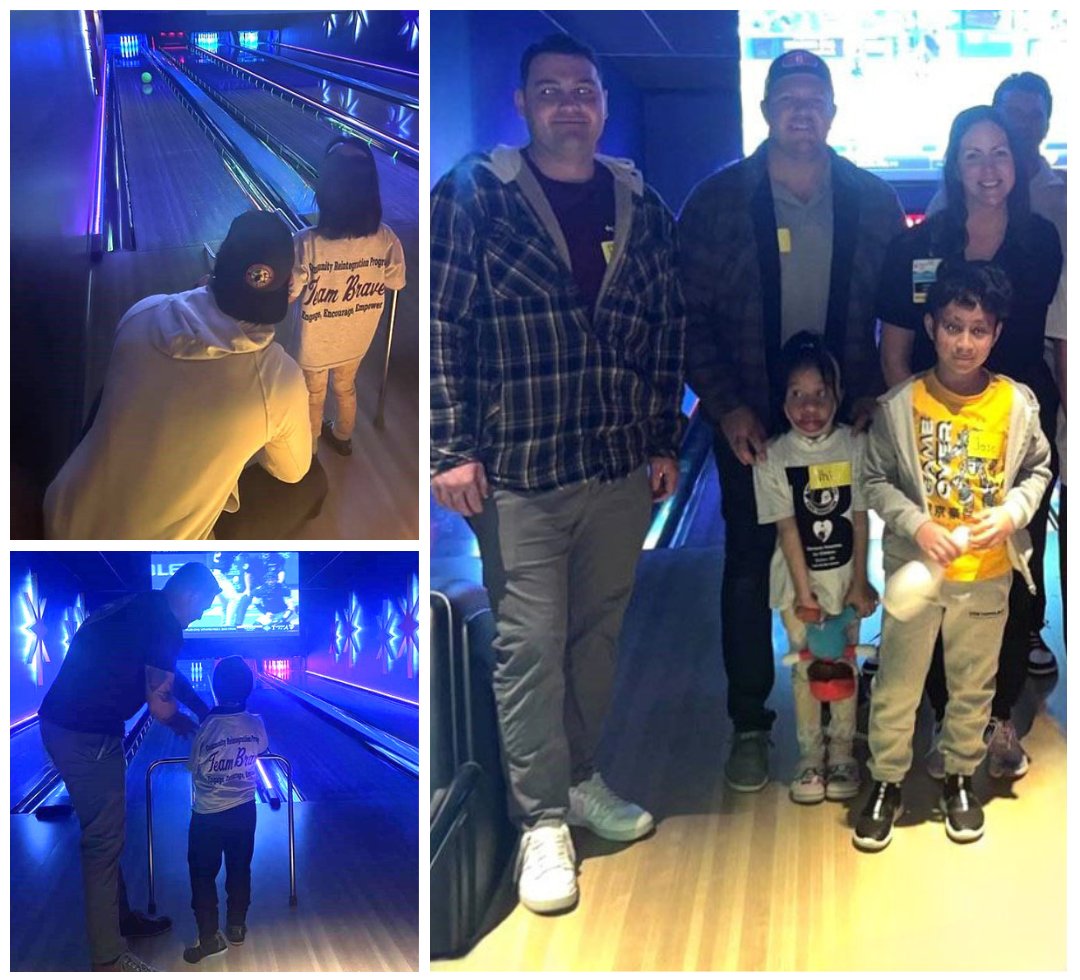 Shriners Children’s Boston patients showed off their incredi-bowl skills in the latest Team Brave outing! As part of #TeamBrave, child life specialists from @ShrinersBoston and volunteers from @BostonBurn lead groups of patients on fun adventures in the Boston area.