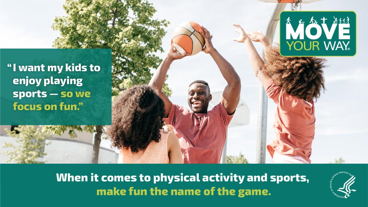 Hey parents! With summer just around the corner, let's gear up for some family fitness & wellness tips to keep kiddos active & healthy. When we all join in, we all reap the rewards. Check out the stash of resources from @HealthGov - bit.ly/3nRqioT #MoveYourWay