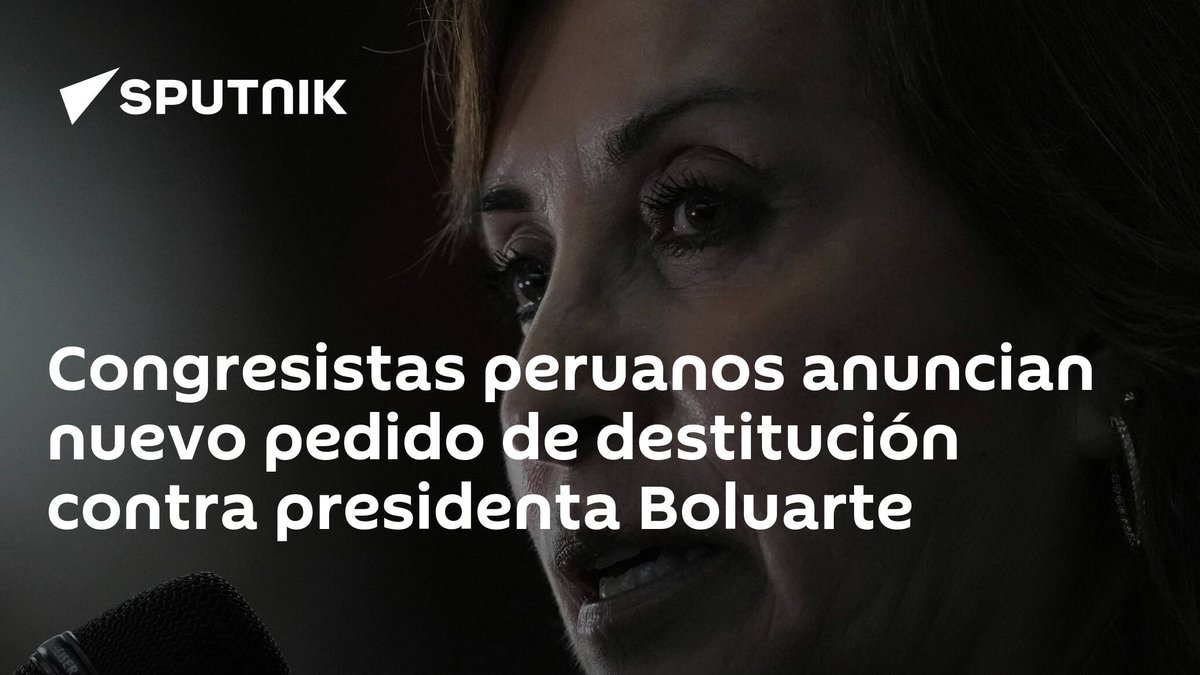 Congresistas peruanos anuncian nuevo pedido de destitución contra presidenta Boluarte latamnews.lat/20240514/congr…